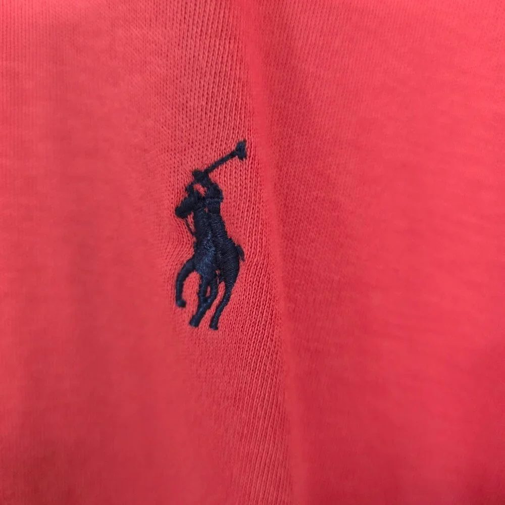 Polo Ralph Lauren Men's Short Sleeve 2-Button Polo Shirt Pony Logo Light Red XXL